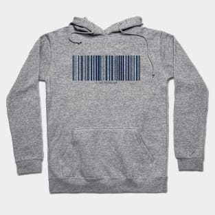 Barcode with Pi - teal Hoodie